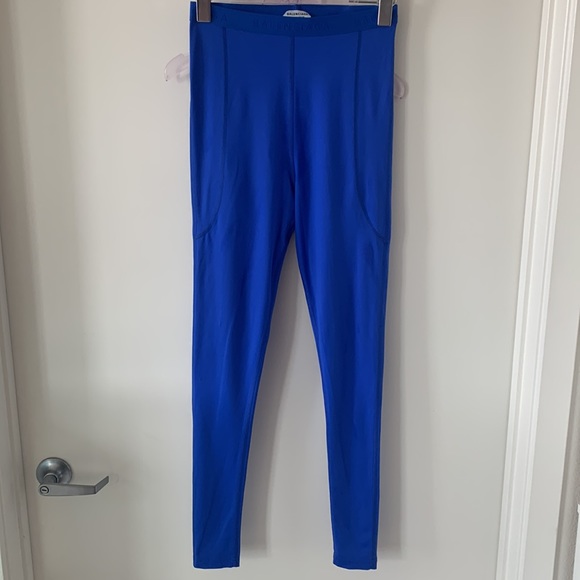 Balenciaga Activewear Electric Blue Leggings Set S/M - Picture 12 of 15